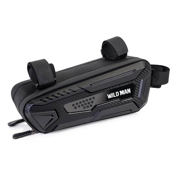 WILD MAN M40 1L Bike Frame Bag PU+EVA+TPU+Polyester Cycling Pouch for Phone, Bicycle Repair Tools