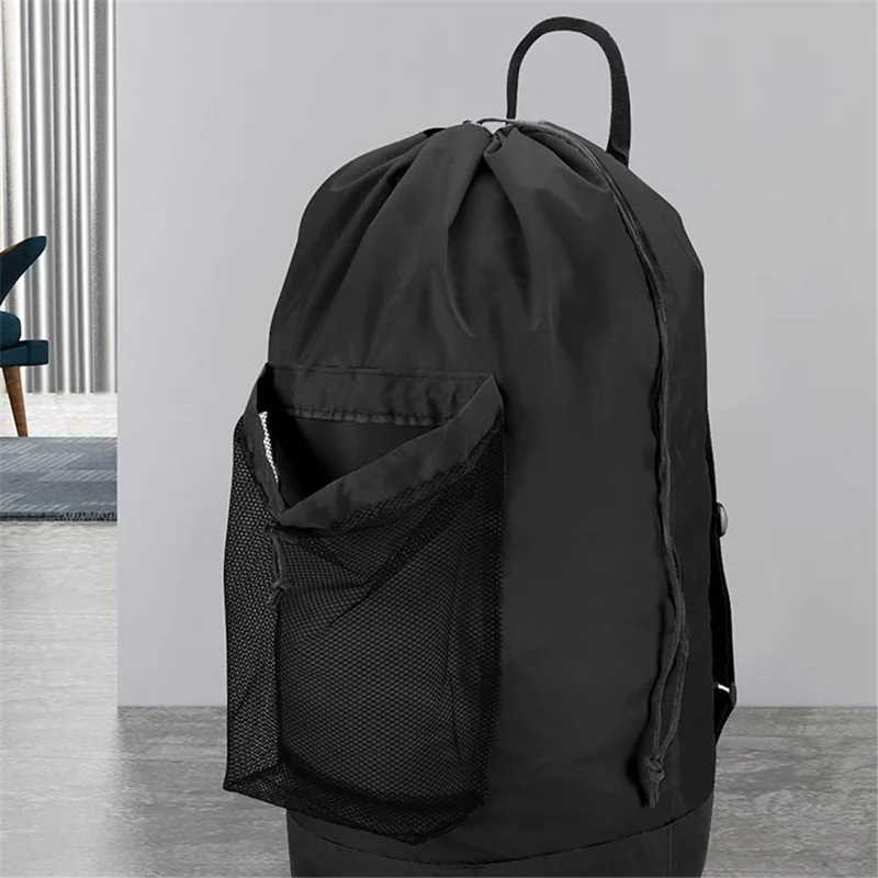 SN1652 Laundry Shoulders Bag Polyester Backpack Dirty Clothes Storage Bag