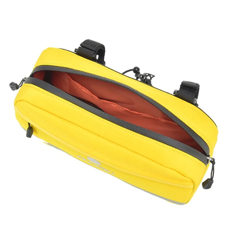 ANMEILU 7051 Bike Handlebar Bag Bicycle Front Frame Bag Cycling Storage Pouch - Yellow
