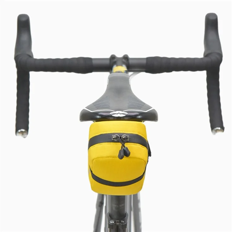ANMEILU 7052 Rennrad MTB Fahrrad Hinterrad Sattel Tasche Fahrrad Oxford Tuch Schwanz Tasche - Gelb
