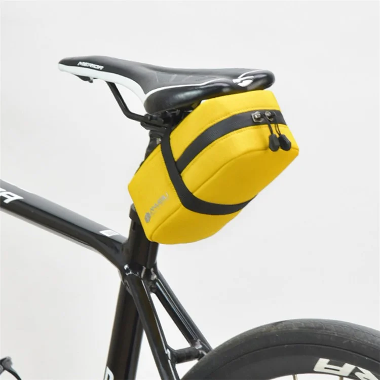 ANMEILU 7052 Rennrad MTB Fahrrad Hinterrad Sattel Tasche Fahrrad Oxford Tuch Schwanz Tasche - Gelb