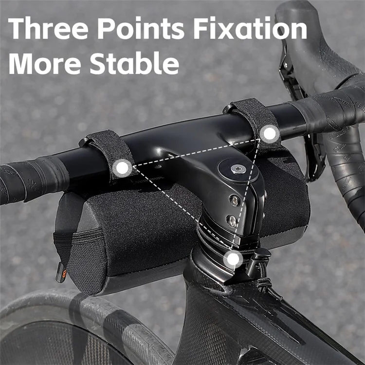 WEST BIKING YP0707361 Borsa da Manubrio Riflettente da 1L per Mountain Bike con Cinghia a Tracolla