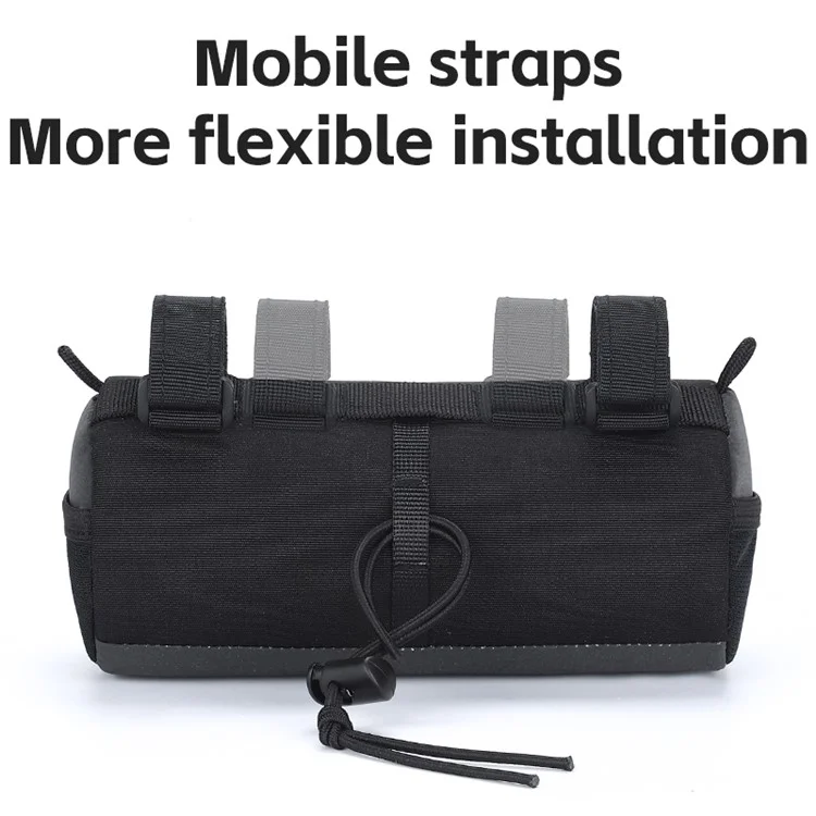WEST BIKING YP0707361 Borsa da Manubrio Riflettente da 1L per Mountain Bike con Cinghia a Tracolla