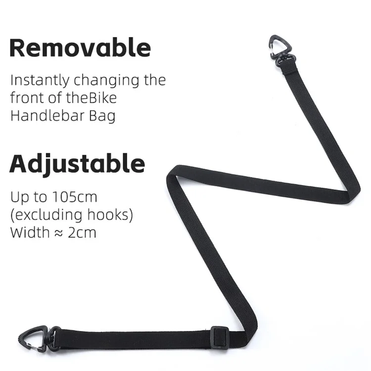 WEST BIKING YP0707361 Borsa da Manubrio Riflettente da 1L per Mountain Bike con Cinghia a Tracolla