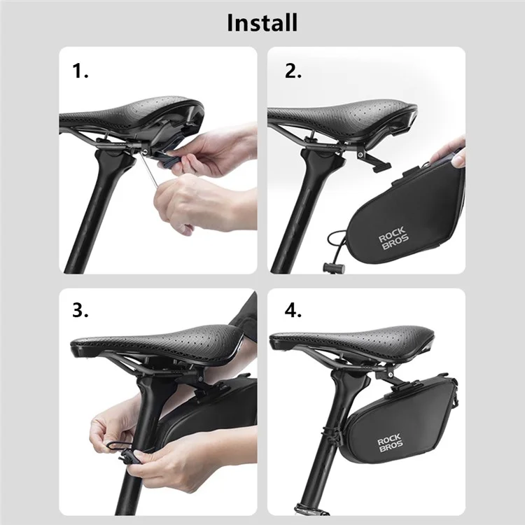 ROCKBROS C54 Bolsa de Selim para Bicicleta à Prova d'Água com Bolsa Interna à Prova d'Água