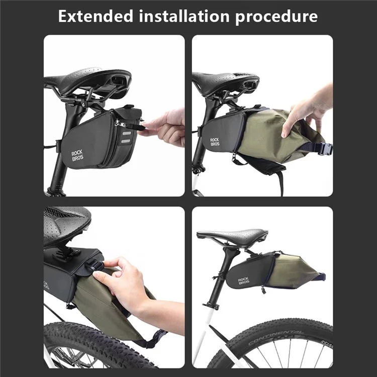 ROCKBROS C54 Bolsa de Selim para Bicicleta à Prova d'Água com Bolsa Interna à Prova d'Água