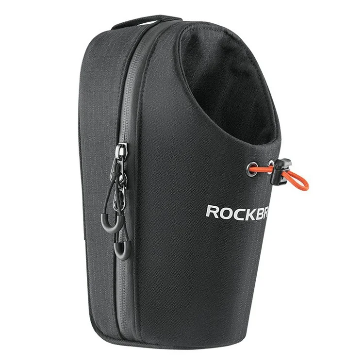 ROCKBROS P002 Bolsa Frontal para Bicicleta para Garrafa de Água para Bicicleta Dobrável / Skate / Bicicleta de Montanha - Preto
