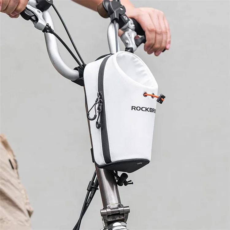 ROCKBROS P002 Bolsa Frontal para Bicicleta para Garrafa de Água para Bicicleta Dobrável / Skate / Bicicleta de Montanha - Preto