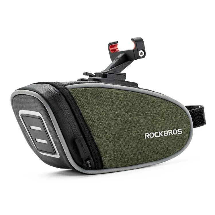 ROCKBROS C52-1 0.45L Selle de vélo Sac de rangement arrière, Type de support