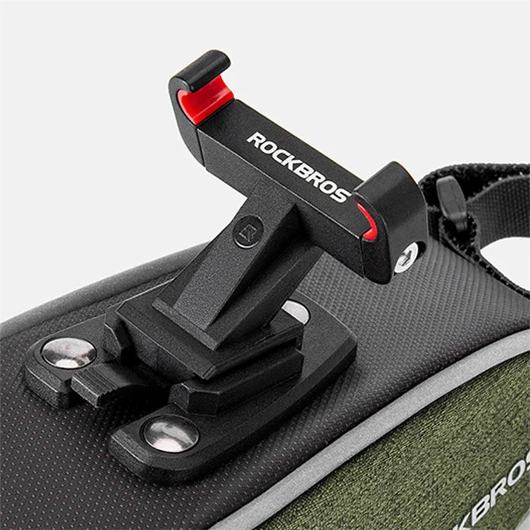 ROCKBROS C52-1 0.45L Selle de vélo Sac de rangement arrière, Type de support