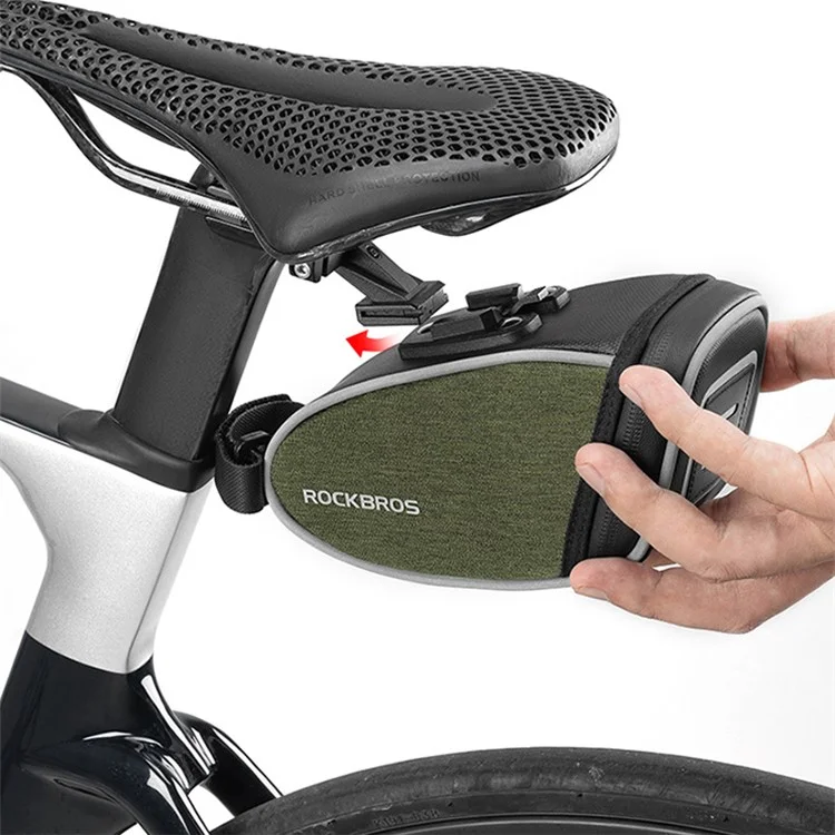 ROCKBROS C52-1 0.45L Selle de vélo Sac de rangement arrière, Type de support