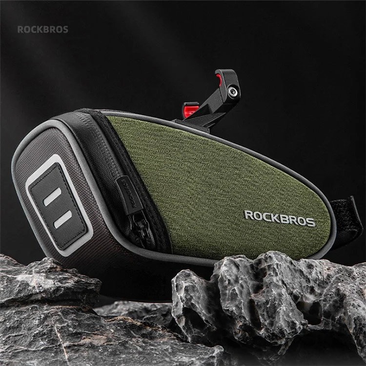 ROCKBROS C52-1 0.45L Selle de vélo Sac de rangement arrière, Type de support