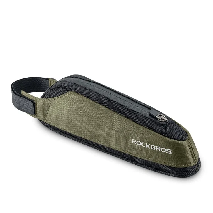 ROCKBROS 0.65L Nylon MTB Vélo Sac Avant Poutre Réfléchissant Sac Tube Bicycle, Supérieur