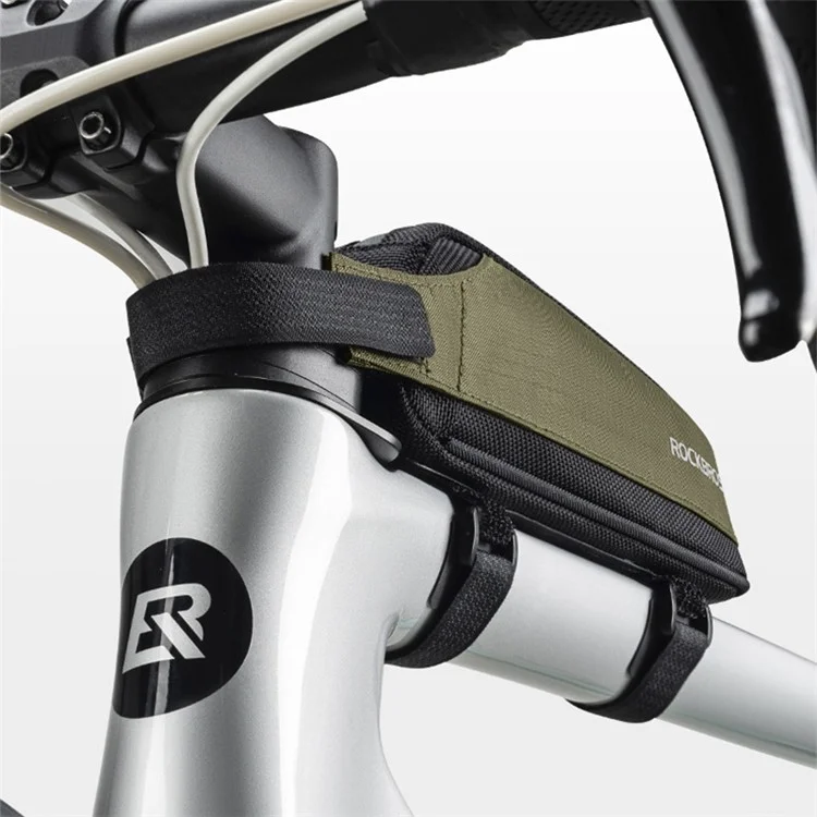 ROCKBROS 0.65L Nylon MTB Vélo Sac Avant Poutre Réfléchissant Sac Tube Bicycle, Supérieur