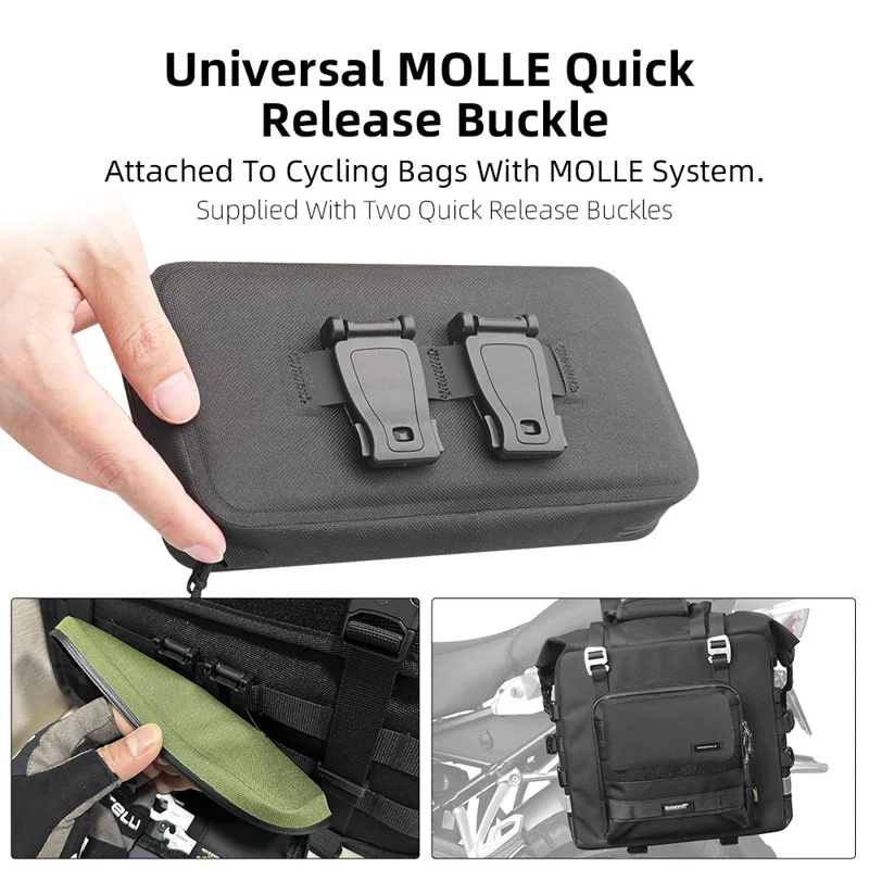 RHINOWALK SK900 Molle Riding Pouch Quick Release Waterproof Cycling Tools Storage Bag - Orange