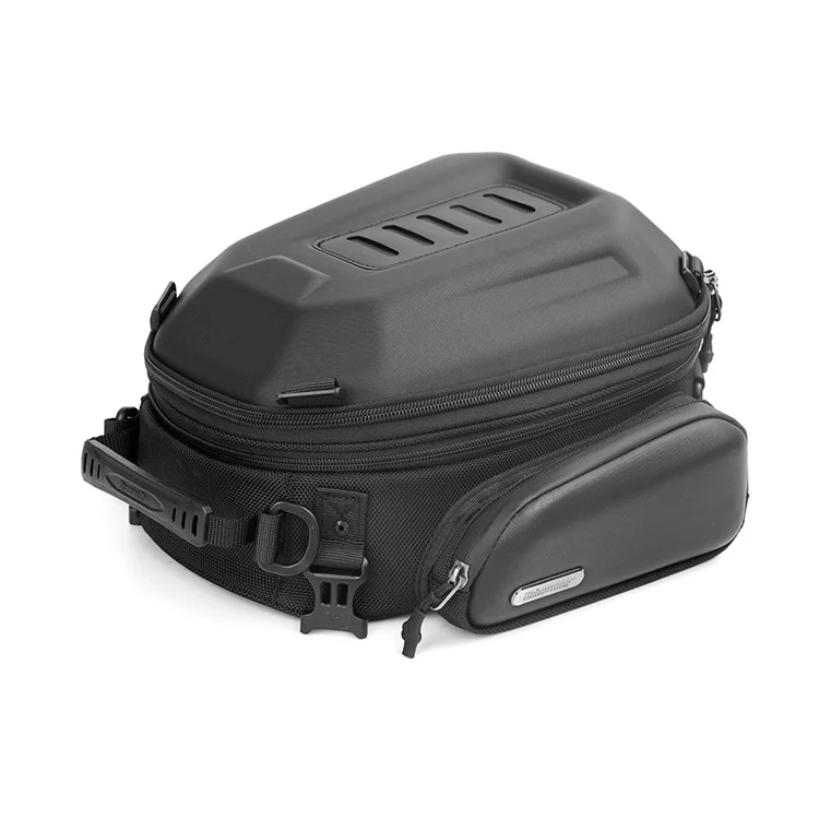 RHINOWALK MTR4001 Borsa Rigida Espandibile per Moto Motocross Baule Posteriore - Nero Opaco
