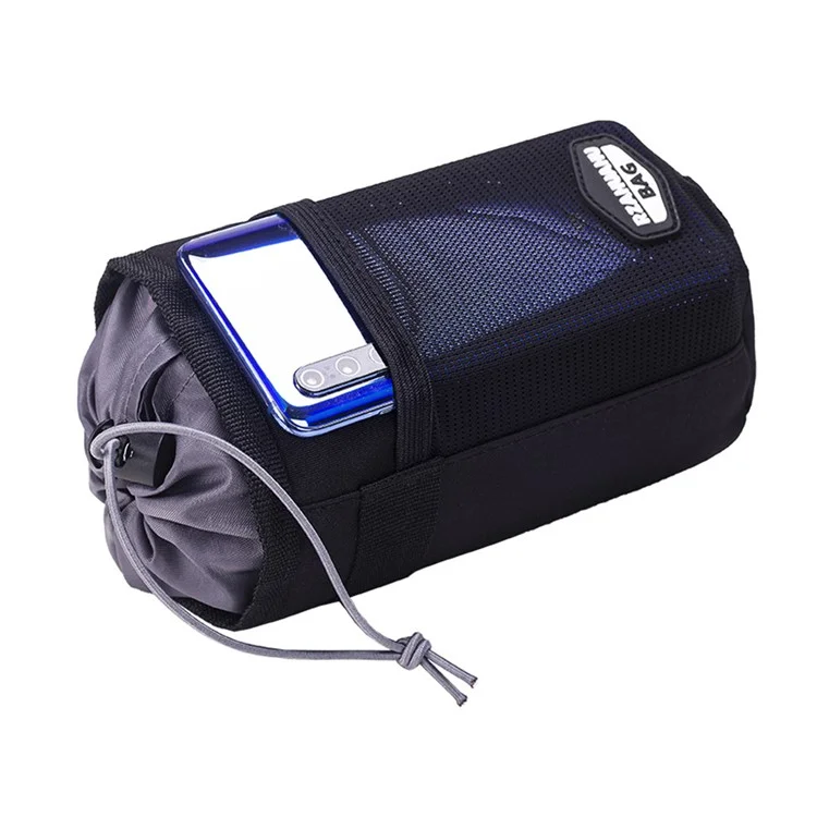 RZAHUAHU YA468 Polyester Bike Handlebar Bag Thermal Water Bottle Holder Pouch for Baby Stroller - Black