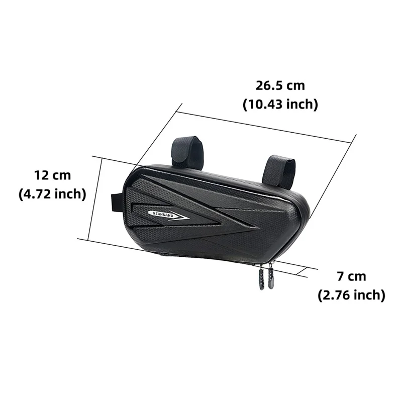RZAHUAHU 438 Shock-absorbed EVA Motorcycle Saddle Bag Side Bag Pannier Bike Bag - Left Side