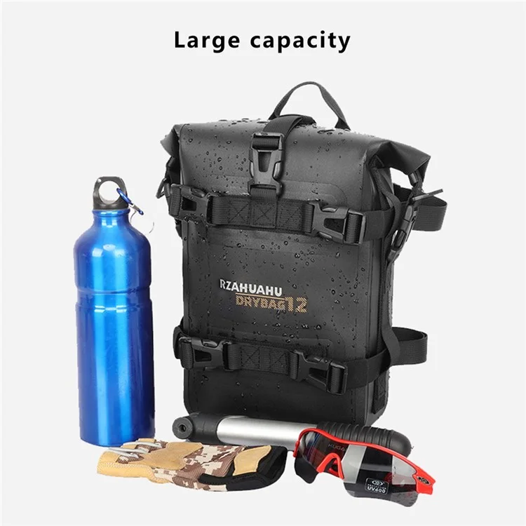 RZAHUAHU 556 Polyester+TPU Motorrad-Sturzbügel-Rahmentasche Motorbike Side Sattel Tasche