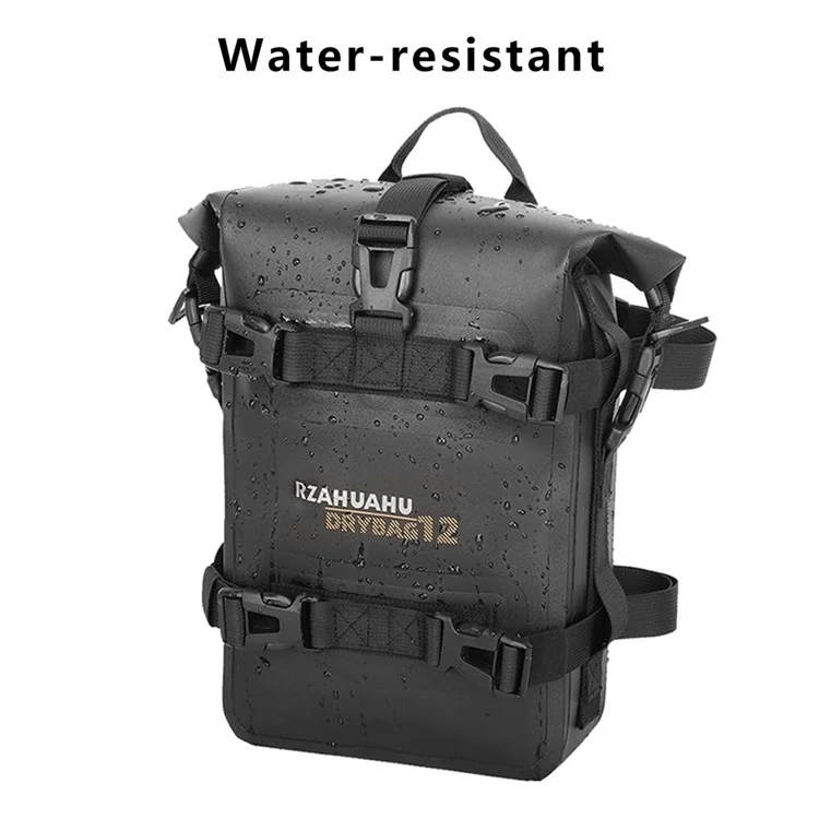 RZAHUAHU 556 Polyester+TPU Motorrad-Sturzbügel-Rahmentasche Motorbike Side Sattel Tasche
