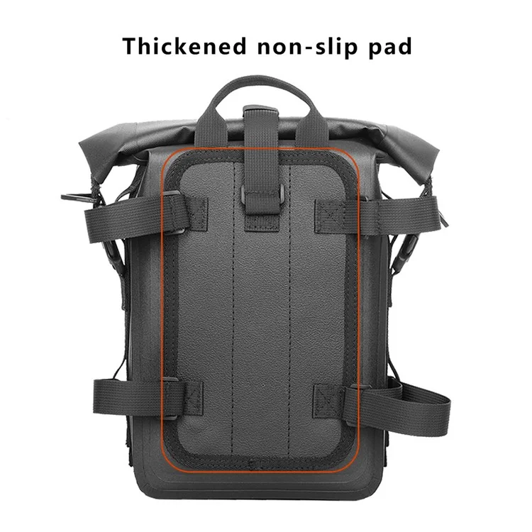 RZAHUAHU 556 Polyester+TPU Motorrad-Sturzbügel-Rahmentasche Motorbike Side Sattel Tasche