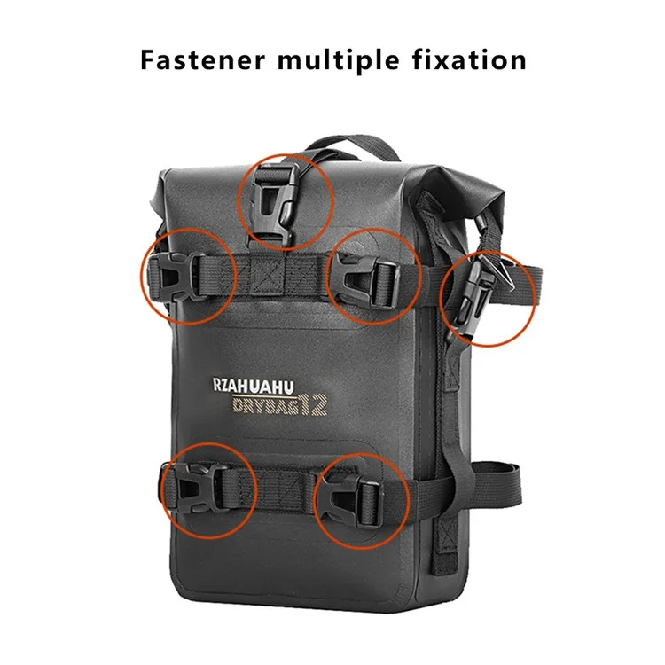 RZAHUAHU 556 Polyester+TPU Motorrad-Sturzbügel-Rahmentasche Motorbike Side Sattel Tasche
