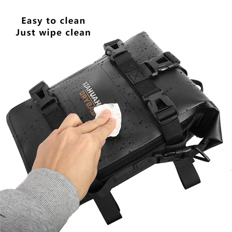 RZAHUAHU 556 Polyester+TPU Motorrad-Sturzbügel-Rahmentasche Motorbike Side Sattel Tasche