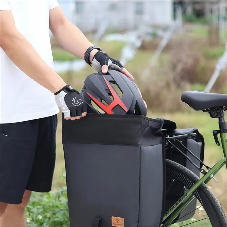 RZAHUAHU 1631 Bicycle Pannier Bag Mountain Bike Waterproof Rear Shelf Bag