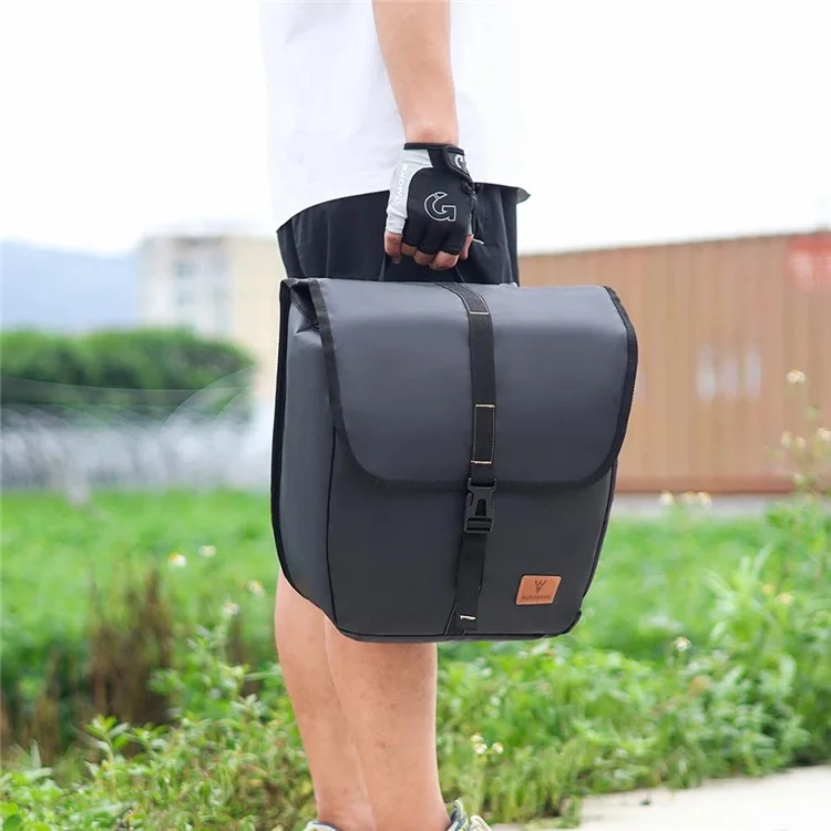 RZAHUAHU 1631 Bicycle Pannier Bag Mountain Bike Waterproof Rear Shelf Bag