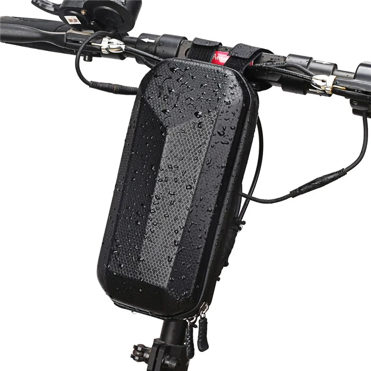 RZAHUAHU YA303X Waterproof Hard Shell EVA Handlebar Bag for Electric Scooter Bicycle
