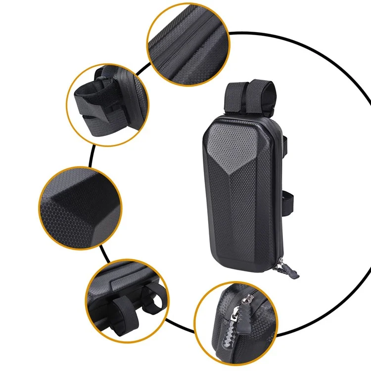 RZAHUAHU YA303X Waterproof Hard Shell EVA Handlebar Bag for Electric Scooter Bicycle