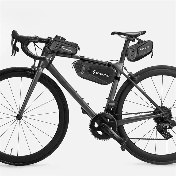 CYCLING Shock-absorbed EVA+PU Bike Tube Bag Waterproof Hardshell Bicycle Bag