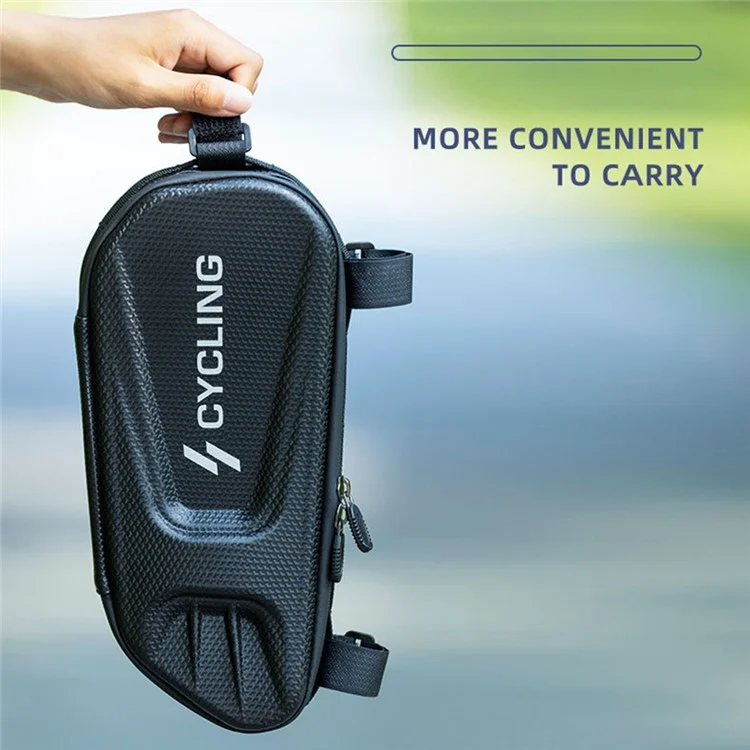 CYCLING Shock-absorbed EVA+PU Bike Tube Bag Waterproof Hardshell Bicycle Bag