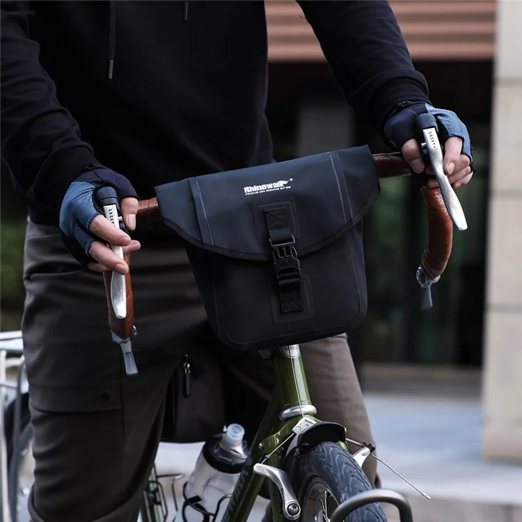 RHINOWALK F80 3,5-L-Motorradtasche, wasserdichte Aufbewahrungstasche mit Schultergurt - Schwarz