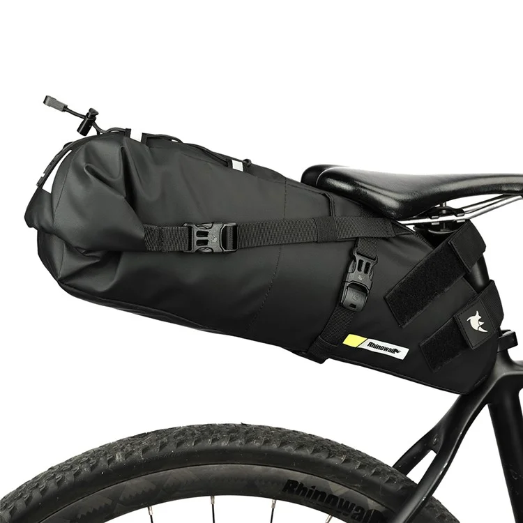 RHINOWALK RK5110 10L Bike Rear Saddle Bag PVC Polyester Waterproof Bicycle Tail Storage Bag