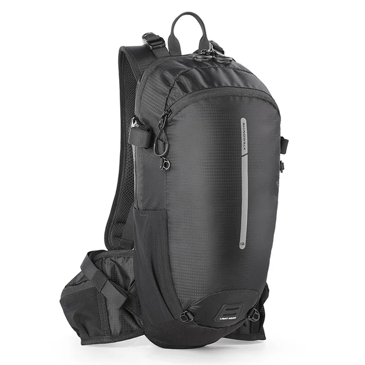 RHINOWALK RK8202 12L Hiking Backpack Breathable Travel Bag Camping Climbing Daypack - Black
