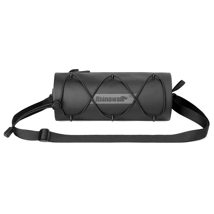 RHINOWALK RK9109 Polyester Crossbody Bag Bike Handlebar Tube Bag Cycling Pouch - Black