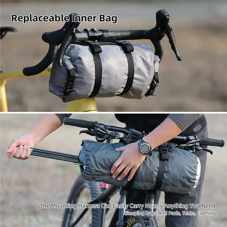 RHINOWALK RK9400 Bicycle Handlebar Roll Design Dry Bag with Waterproof Inner Bag