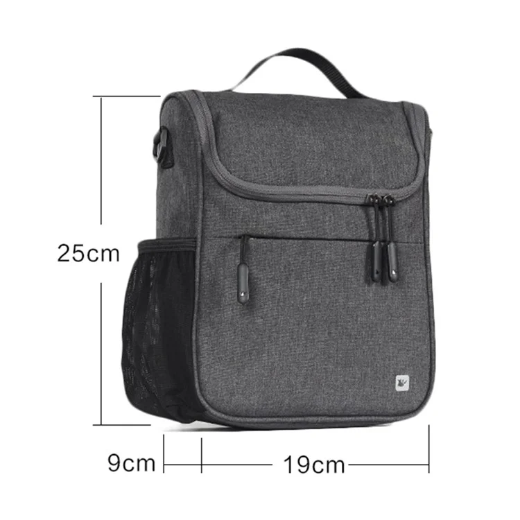RHINOWALK RK18995 Bicycle Front Rear Rack Storage Bag Folding Bike Scooter Handlebar Hanging Bag - Grey