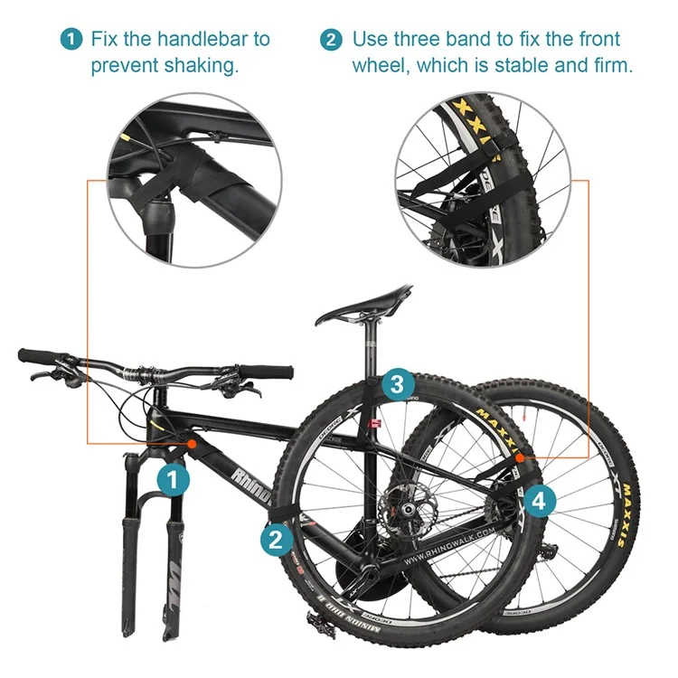 RHINOWALK RM262 Sac de rangement pour VTT 27.5 pouces / Vélo de route 700C Sacoche de transport légère