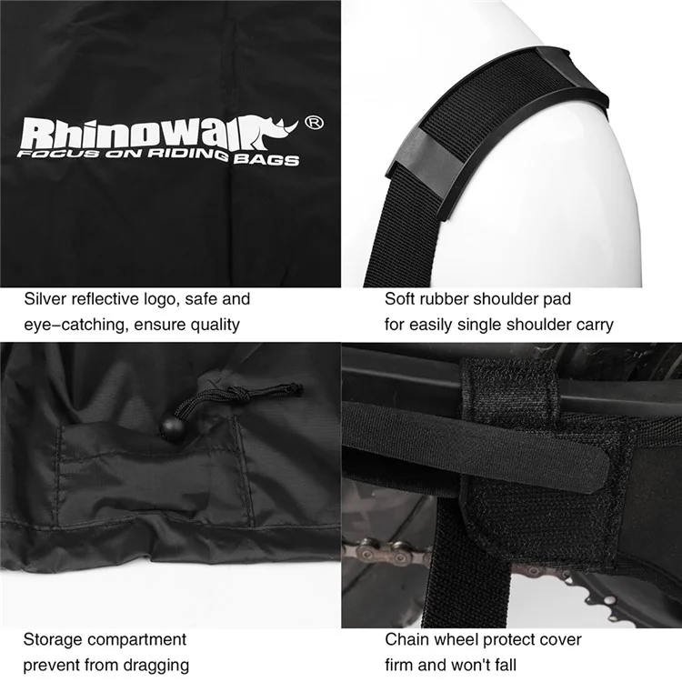 RHINOWALK RM262 Sac de rangement pour VTT 27.5 pouces / Vélo de route 700C Sacoche de transport légère