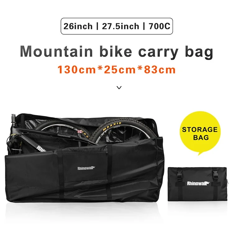 RHINOWALK RM263 27.5 inch Folding Bike Bag Bicycle Carry Bag Bike Transport Case