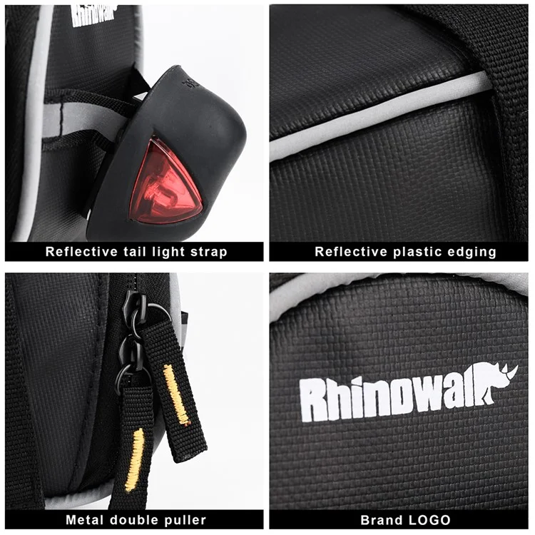 RHINOWALK T604 Fahrrad Rücksitztasche, Polyester, reflektierend, Fahrrad Heck-Aufbewahrungstasche