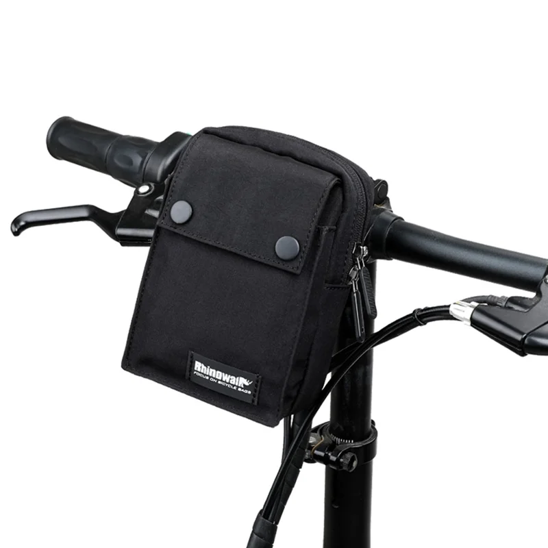 RHINOWALK X2010 1L Bike Handlebar Bag Waterproof Tool Bag Polyester Storage Bag - Black
