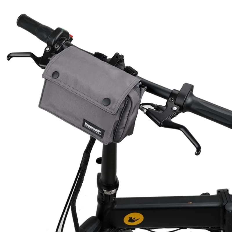 RHINOWALK X2012 Polyester Multifunctional Bike Front Handlebar Bag with Shoulder Strap - Grey