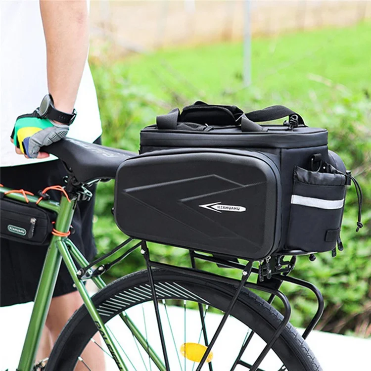 RZAHUAHU YA577 10L Waterproof Water Bottle Holder Bicycle Rear Rack Hard Shell Insulated Bag