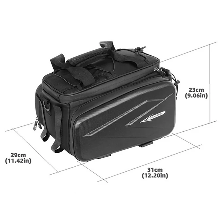RZAHUAHU YA577 10L Waterproof Water Bottle Holder Bicycle Rear Rack Hard Shell Insulated Bag