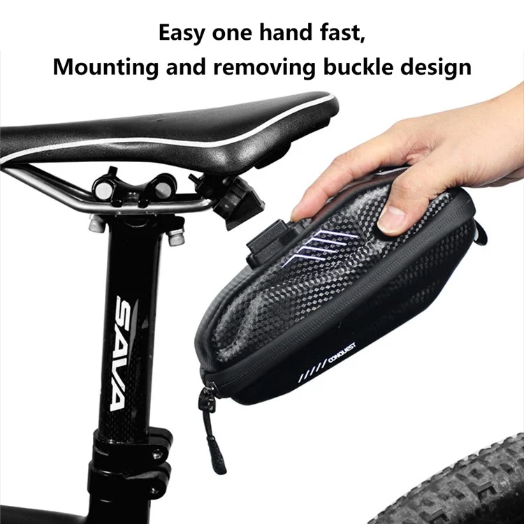 Sac de selle de vélo WILD MAN E7S Imperméable PU+EVA