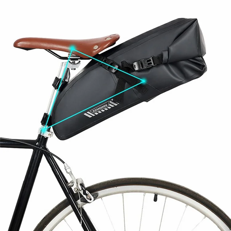 RZAHUAHU YA397-2 15L Large Capacity Bicycle Rear Bag Waterproof Cycling Storage Bag - Black