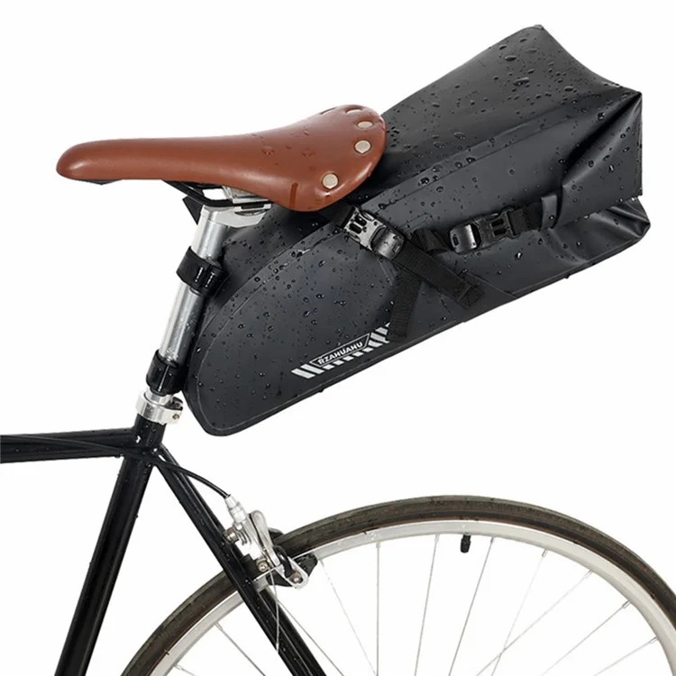 RZAHUAHU YA397-2 15L Large Capacity Bicycle Rear Bag Waterproof Cycling Storage Bag - Black